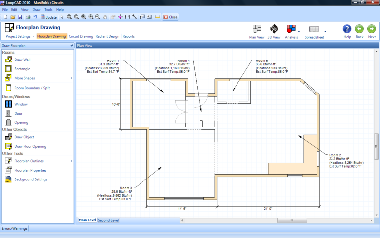 LoopCAD Radiant Heating Software