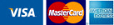 Visa, MasterCard and American Express Logo's